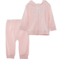 Conjunto Polerón+Pantalón Peludo de Algodón Chess Baby Rosado