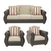 Juego de Living Innovamuebles Azucena Sofá 3 Cuerpos + Dos Sillones 1 Cuerpo Beige 
