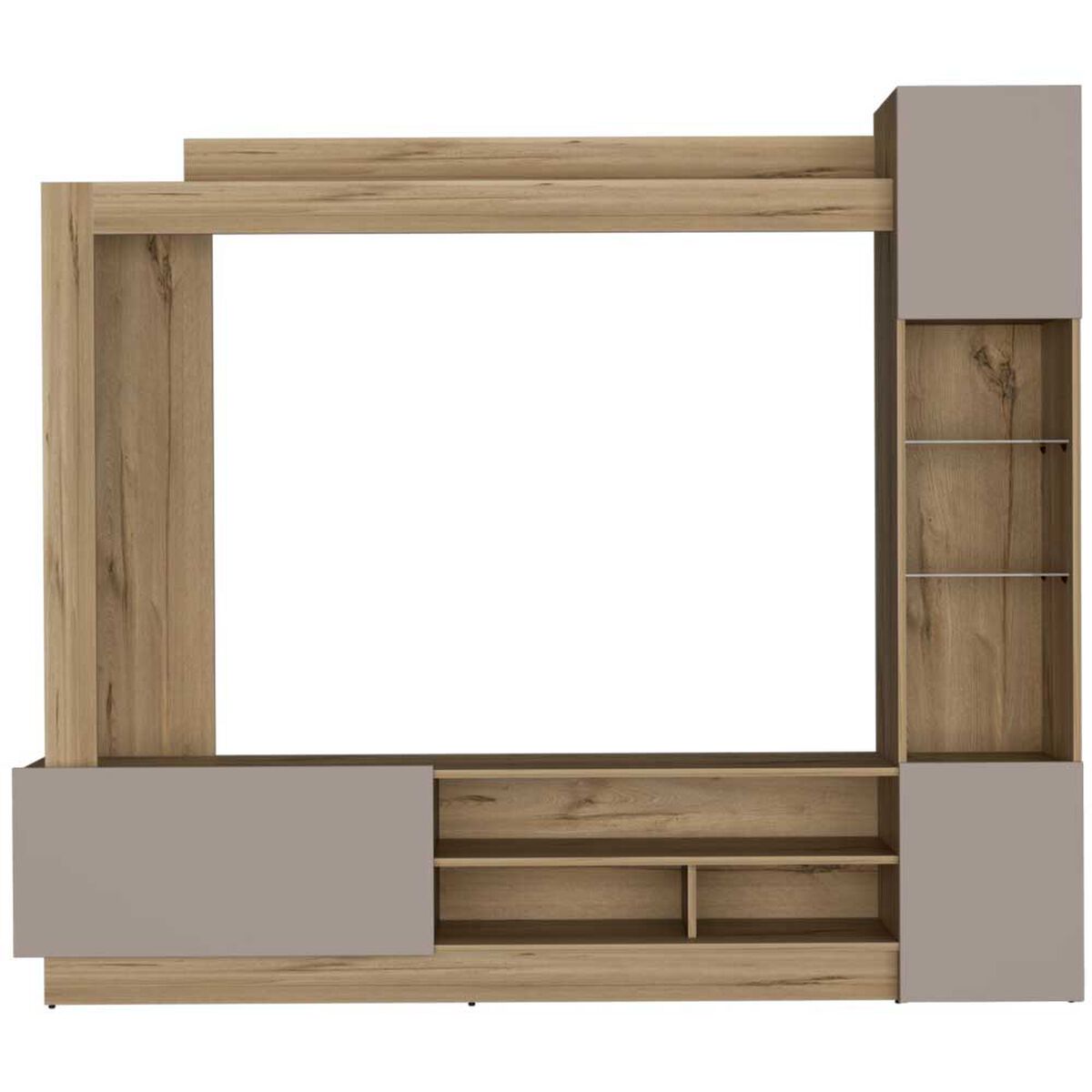 Centro de Entretenimiento TuHome Nizza Hasta 65" Duna Taupe
