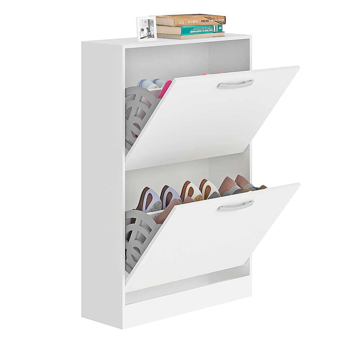 Zapatera Vekkahome Nick 2 Puertas Blanco