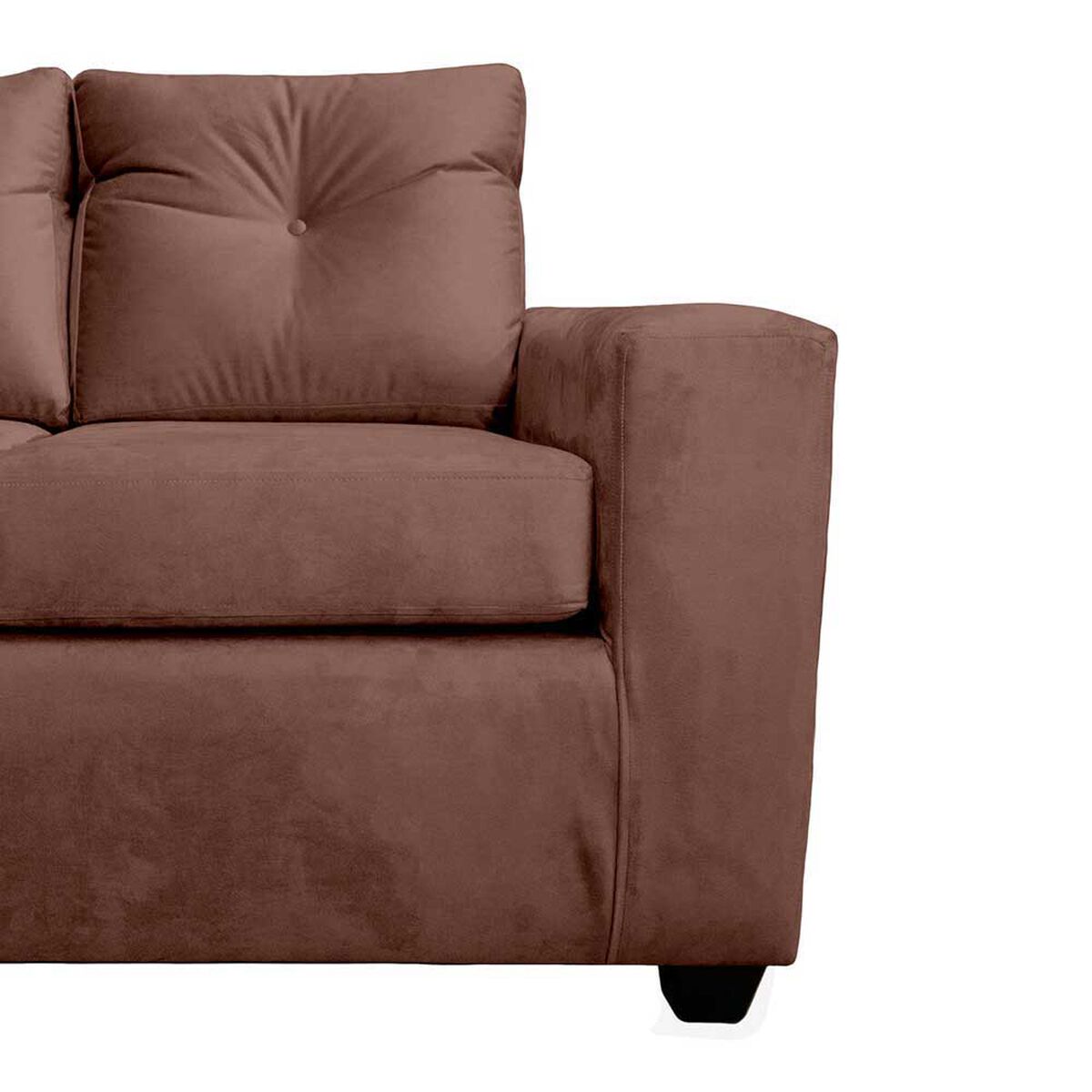 Sofá Seccional Muebles MPR Azalea 3 Café