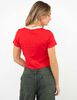 Polera Crop Con Estampado Mujer Icono