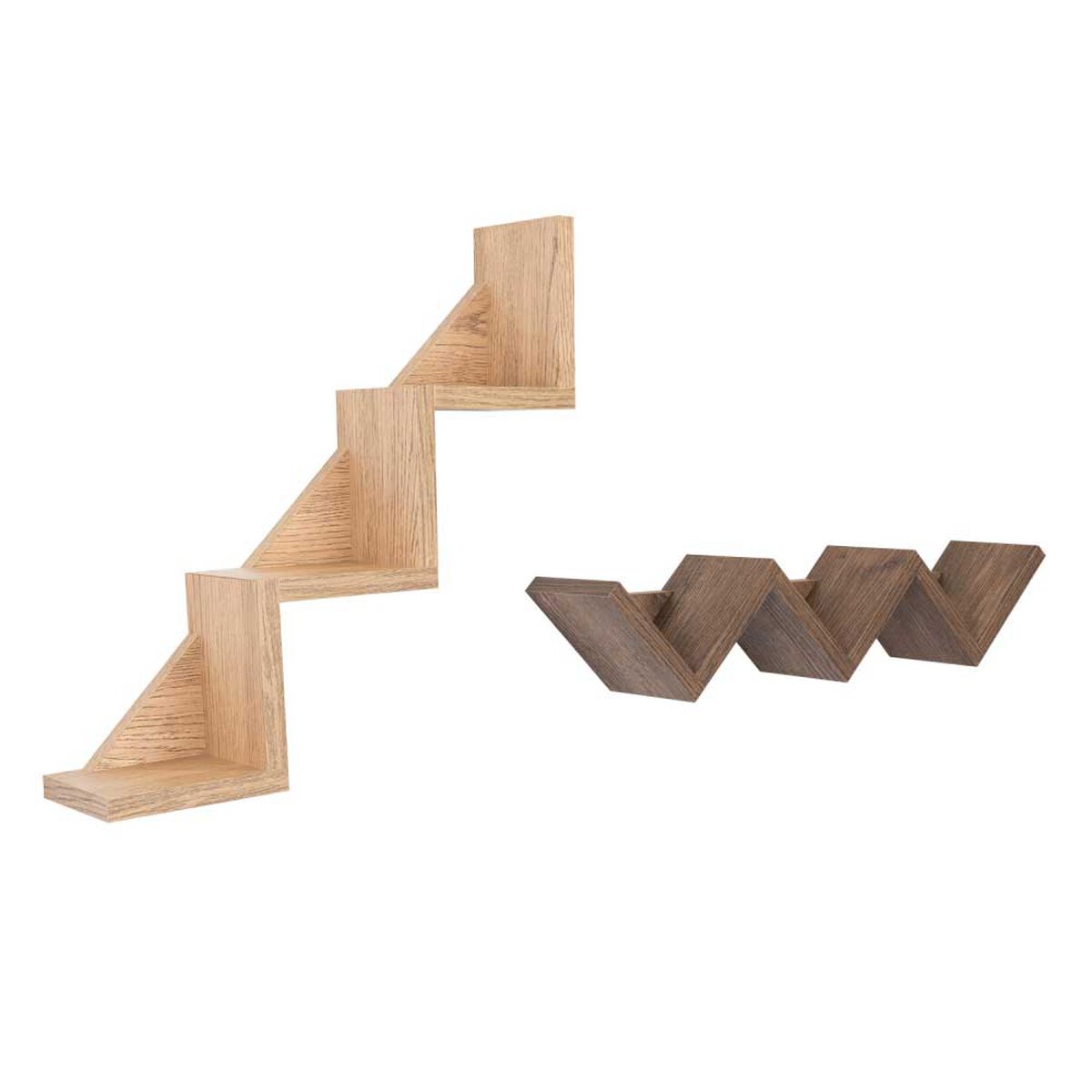 Set 2 Repisas TuHome Dalia Café Claro Café Oscuro