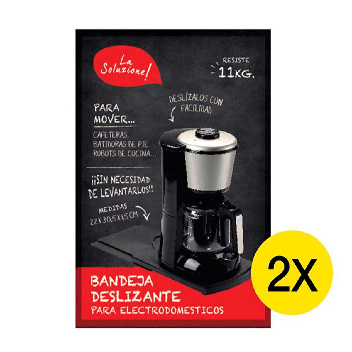 Pack Bandeja La Soluzione Deslizante Negro