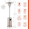 Estufa a Gas Exterior Terraza Klyma Setax Inox