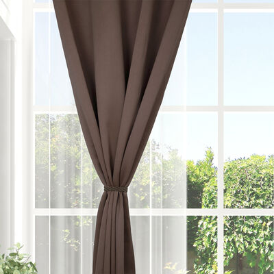 Imagen 2 del producto Combo Cortinas Doral Black Out Victoria 220 x 140 cm Café