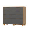 C&oacute;moda Vekkahome Dubai 8 Cajones Gris
