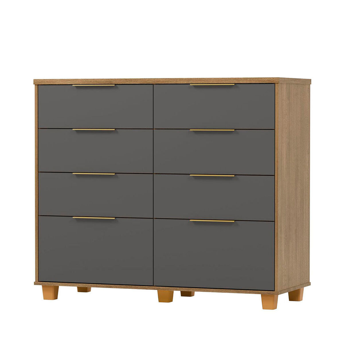 C&oacute;moda Vekkahome Dubai 8 Cajones Gris
