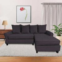 Sofá Seccional Derecho Living Factory Barcelo 3 Cuerpos Chocolate