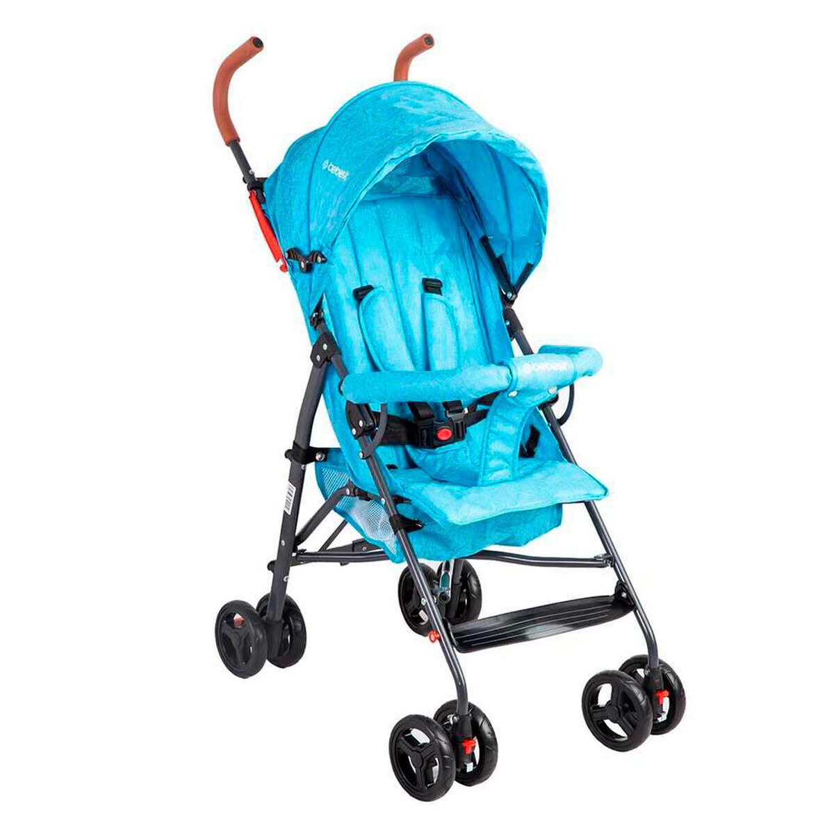 Coche Paragua Bebe 5126 Plegable Liviano Compacto Celeste Bebesit