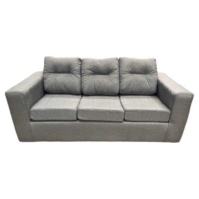 Imagen 2 del producto Juego de Living Kea Nize Sofá 3 Cuerpos + Dos Pouf Tela Gris