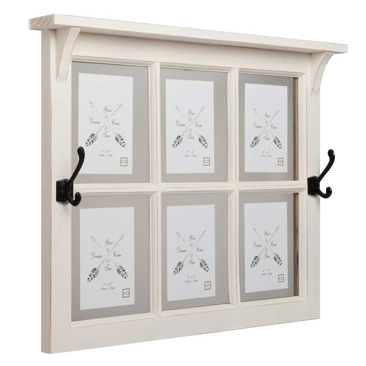 Adorno Ventana con Gancho Madera Vgo  48 x 7 cm Beige