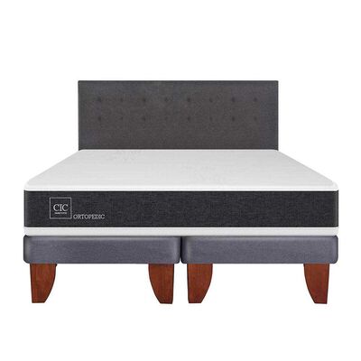 Cama Europea CIC King Ortopedic + Respaldo Eufrates
