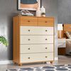 Cómoda Vekkahome Vittoria 6 Cajones Beige