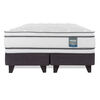 Cama Europea Flex 2 Plazas Majesty + 2 almohadas