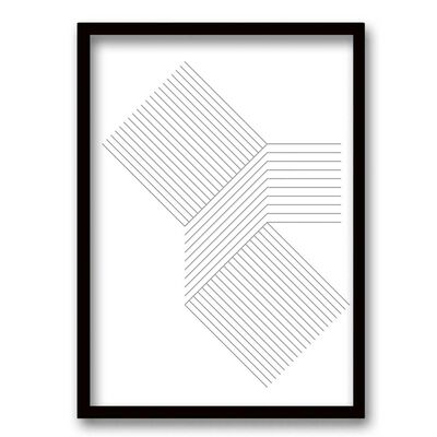 Imagen 1 del producto Cuadro Decorativo Retela Abstract Hip Lines 50 x 35 cm