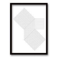 Cuadro Decorativo Retela Abstract Hip Lines 50 x 35 cm