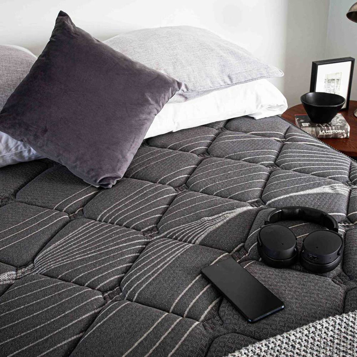 Cama Europea Flex Base Dividida Súper King Black