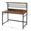 Escritorio Alto Fm Furniture Metalwood Colection Marrón Rústico