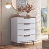 Cómoda Onessta New Conect 4 Cajones Blanco Jatoba