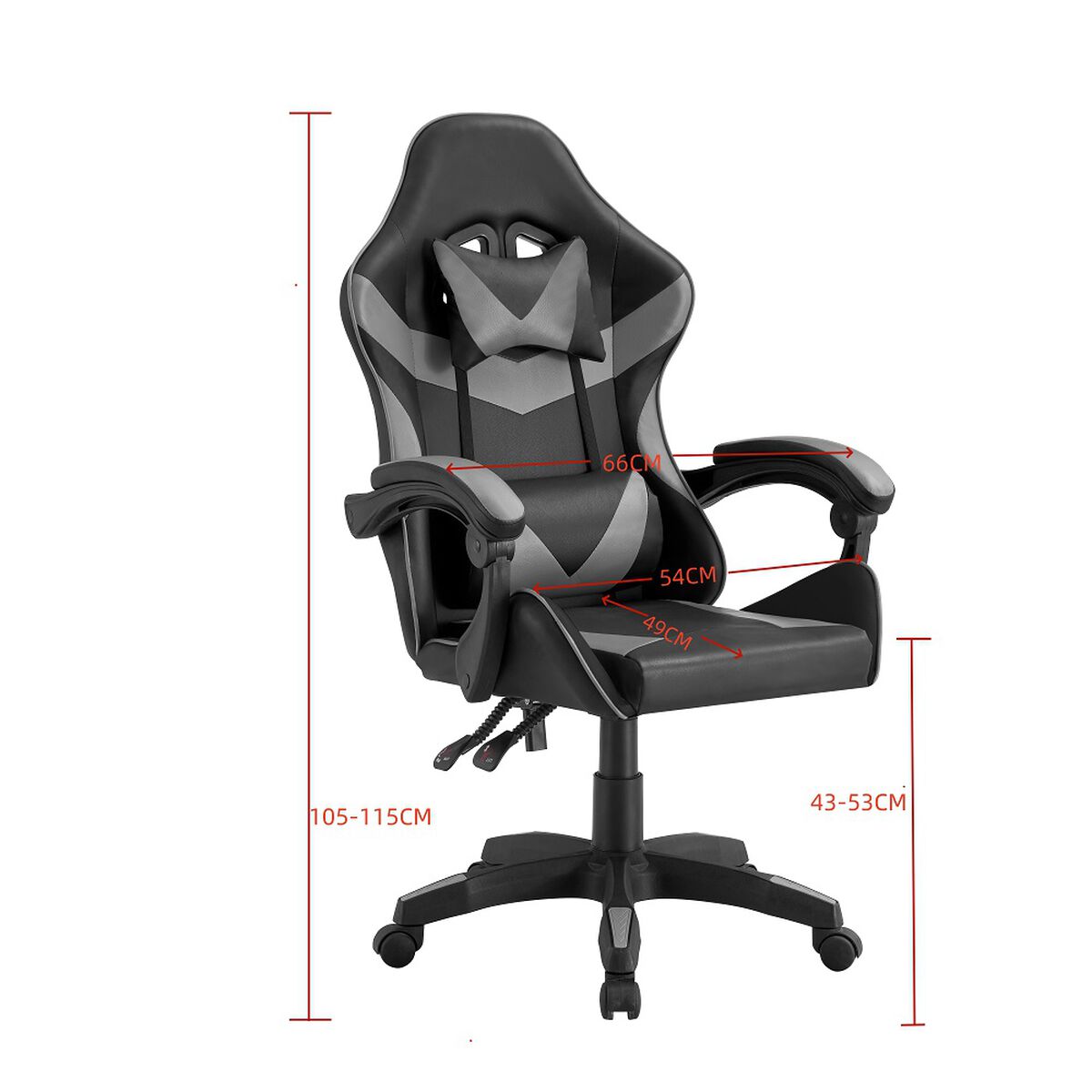 Silla Gamer Arthome BMG-17G Gris