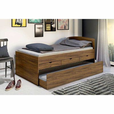 Imagen 1 del producto Cama Nido Casanova 1,5 Plazas Juvenil 3 Cajones Nogal