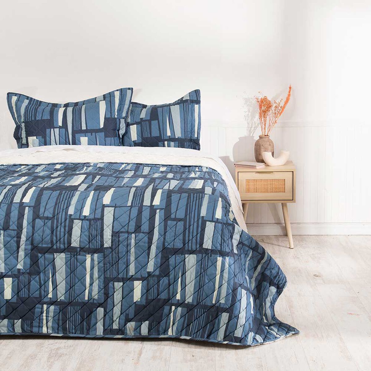 Quilt Mashini 2 Plazas Edificio Multicolor