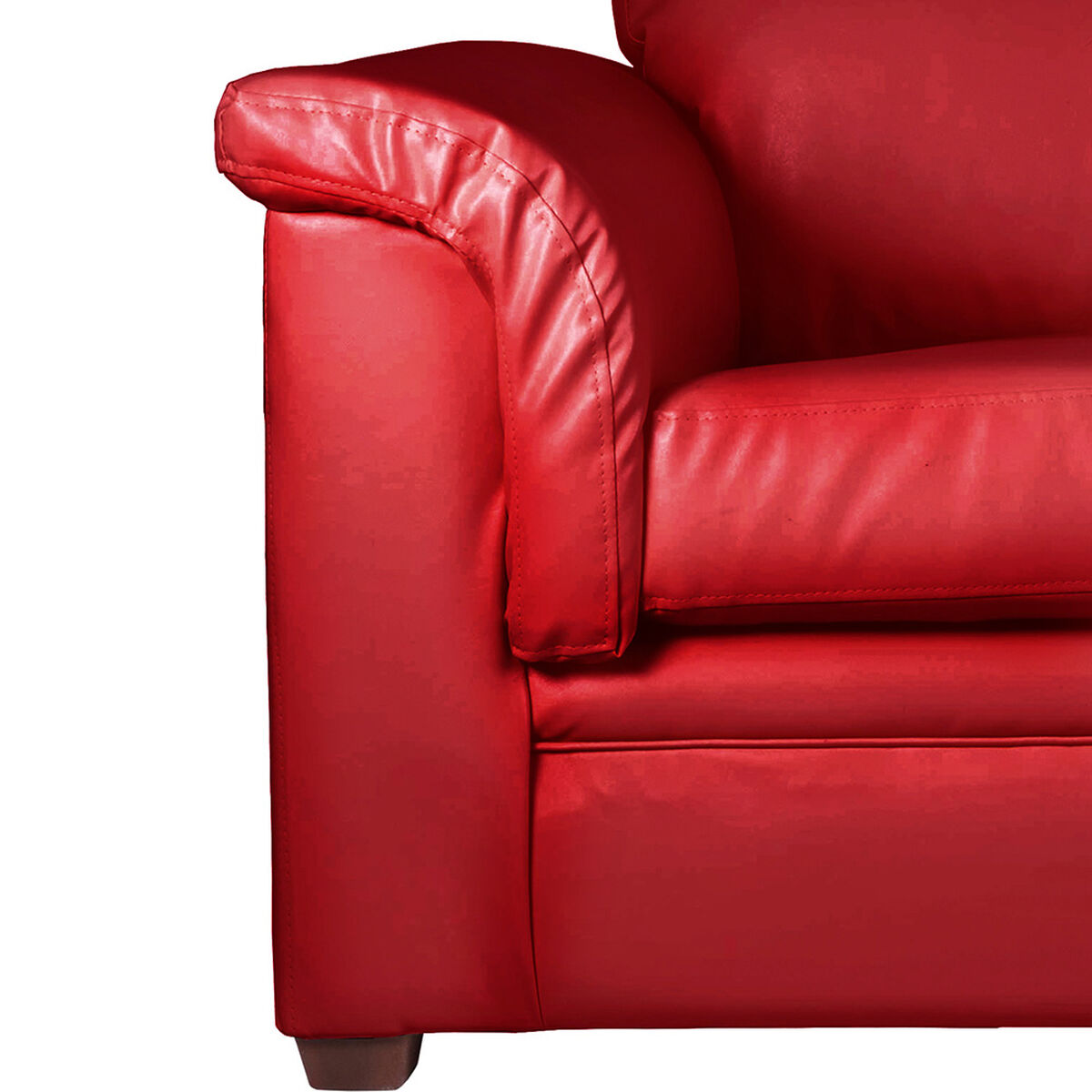 Juego de Living Latam Home Ancona 3 Cuerpos + Sofá 2 Cuerpos Rojo