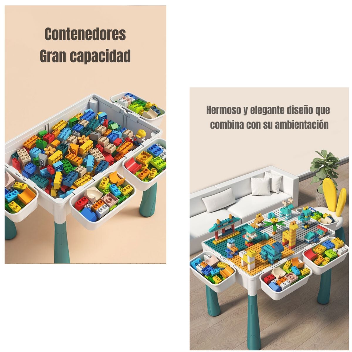 Mesa de Bloques 350 54 x 64 cm LuBabycas