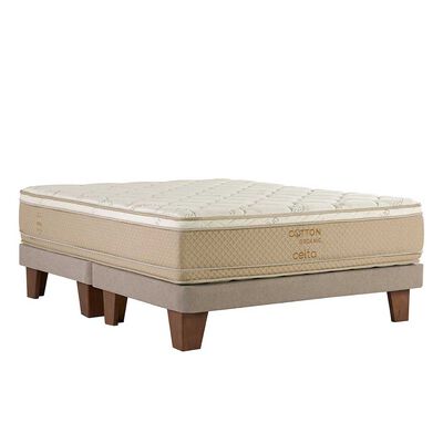 Imagen 1 del producto Cama Europea Celta Base Dividida Súper King Cotton Organic