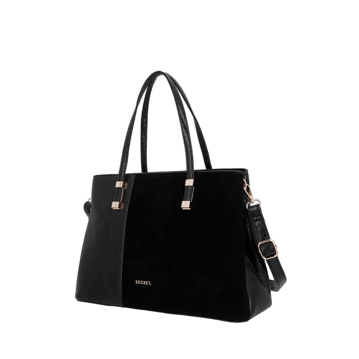 Cartera Tote Secret Zagreb SC7 Mediana Negro