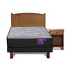 Cama Europea Flex 1,5 Plazas Therapedic Plus + Respaldo + Velador Arezzo