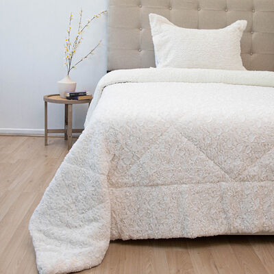 Imagen 1 del producto Cubrecama Doral 1,5 Plazas Crudo Senses