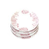 Set Platos Pan Doral Flor 4 Piezas Cherry