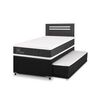 Cama Nido CIC Base Normal 1,5 Plazas Ortopedic + Respaldo Munich