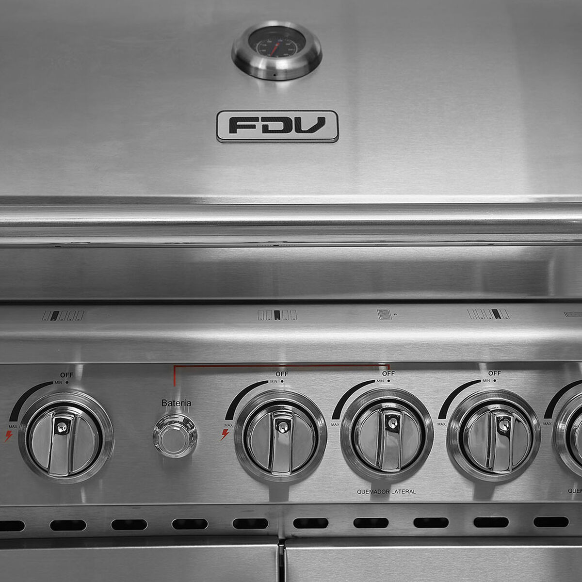 Parrilla a Gas FDV Smart 7 Quemadores Acero Inoxidable