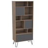 Combo Rack TV+ Biblioteca + Bar Alto + Buffet + Mesa de Centro TuHome Vassel