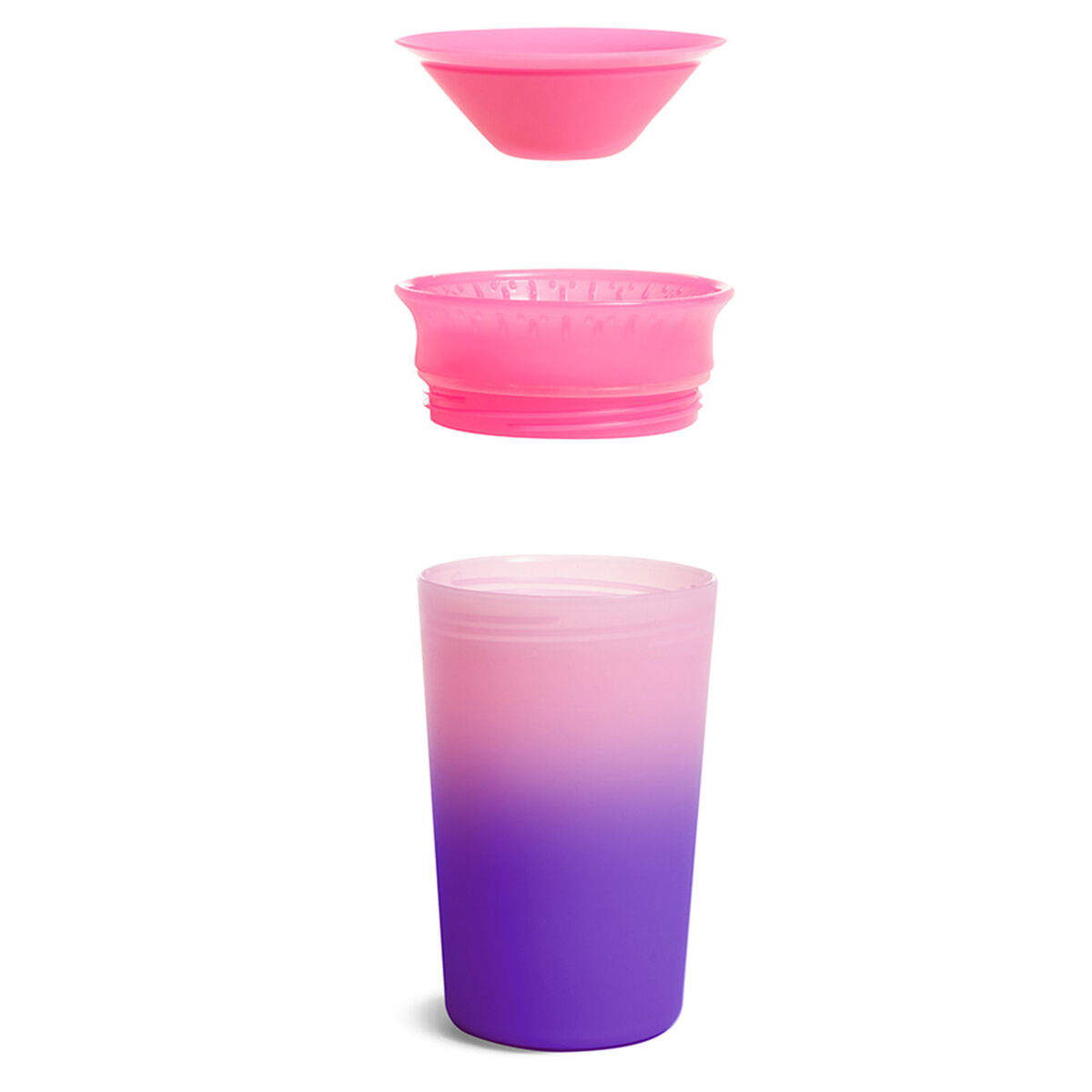 Vaso Antiderrame Miracle 360 Cambia de Color Pink Munchkin