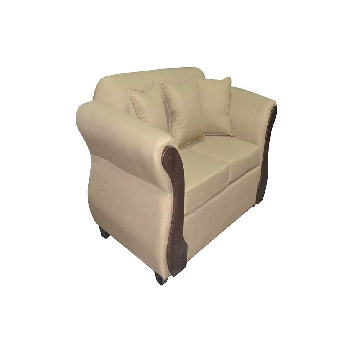 Juego de Living Diseño A&M Home Katia Sofá 3 Cuerpos + Sofá 2 Cuerpos Beige
