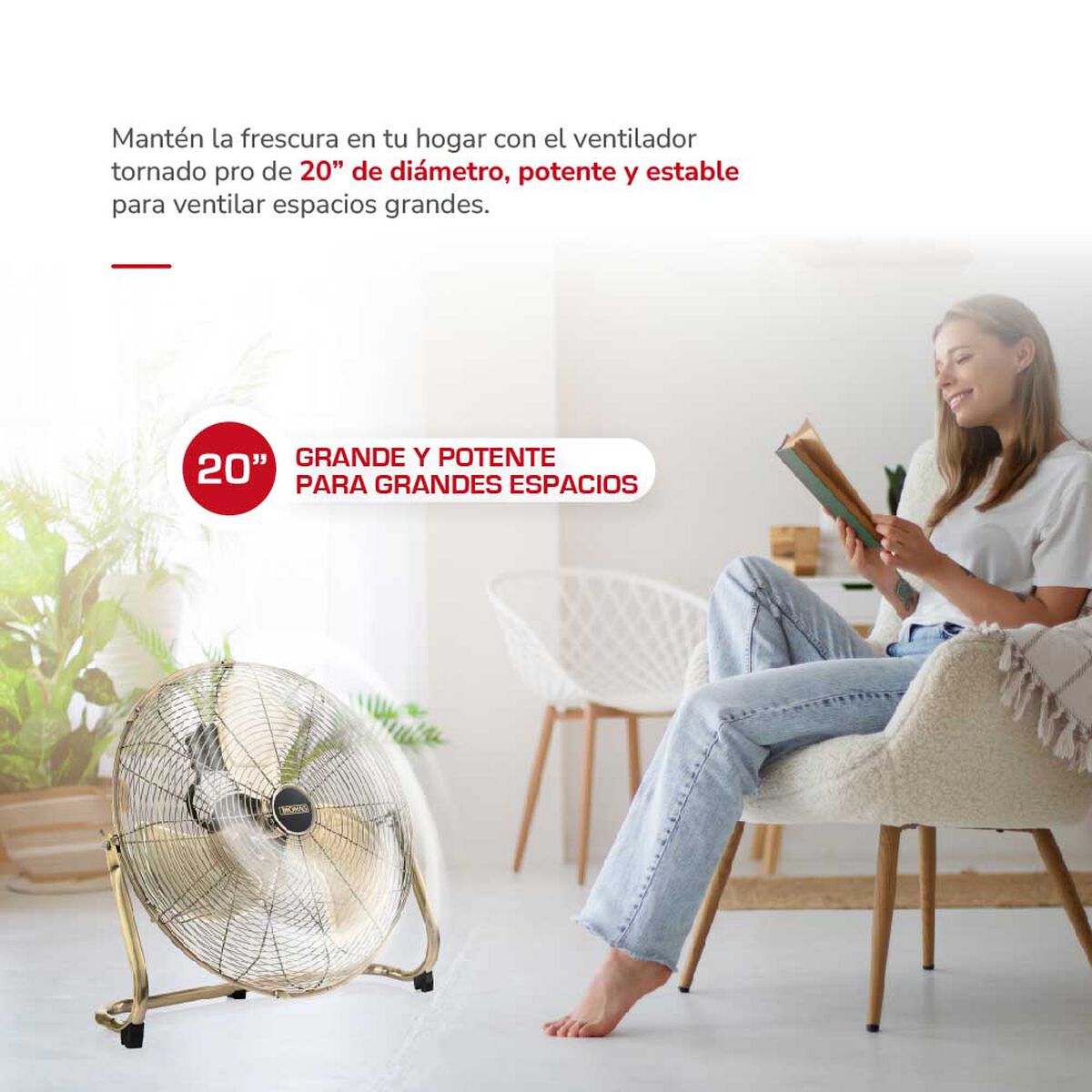 Ventilador de Mesa Thomas TH-20BNS Bronce/Negro