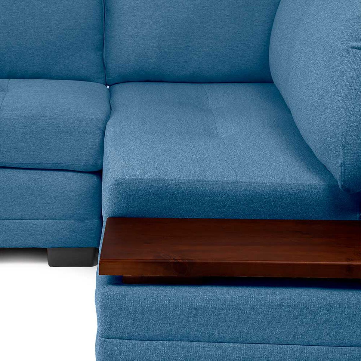 Sof&aacute; Seccional Living Factory Michigan 6 Cuerpos Azul