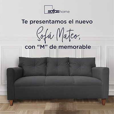 Imagen 2 del producto Sofá Sofás Home Mateo 3 Cuerpos Grafito