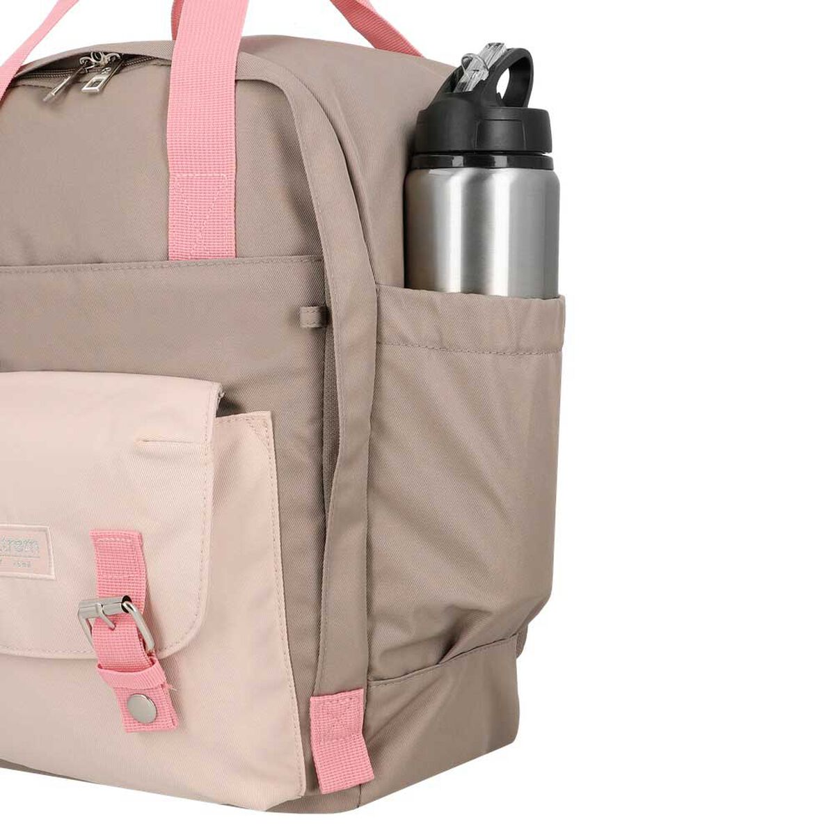 Mochila Notebook Xtrem Monroe 6XT Beige/Rosado 15"
