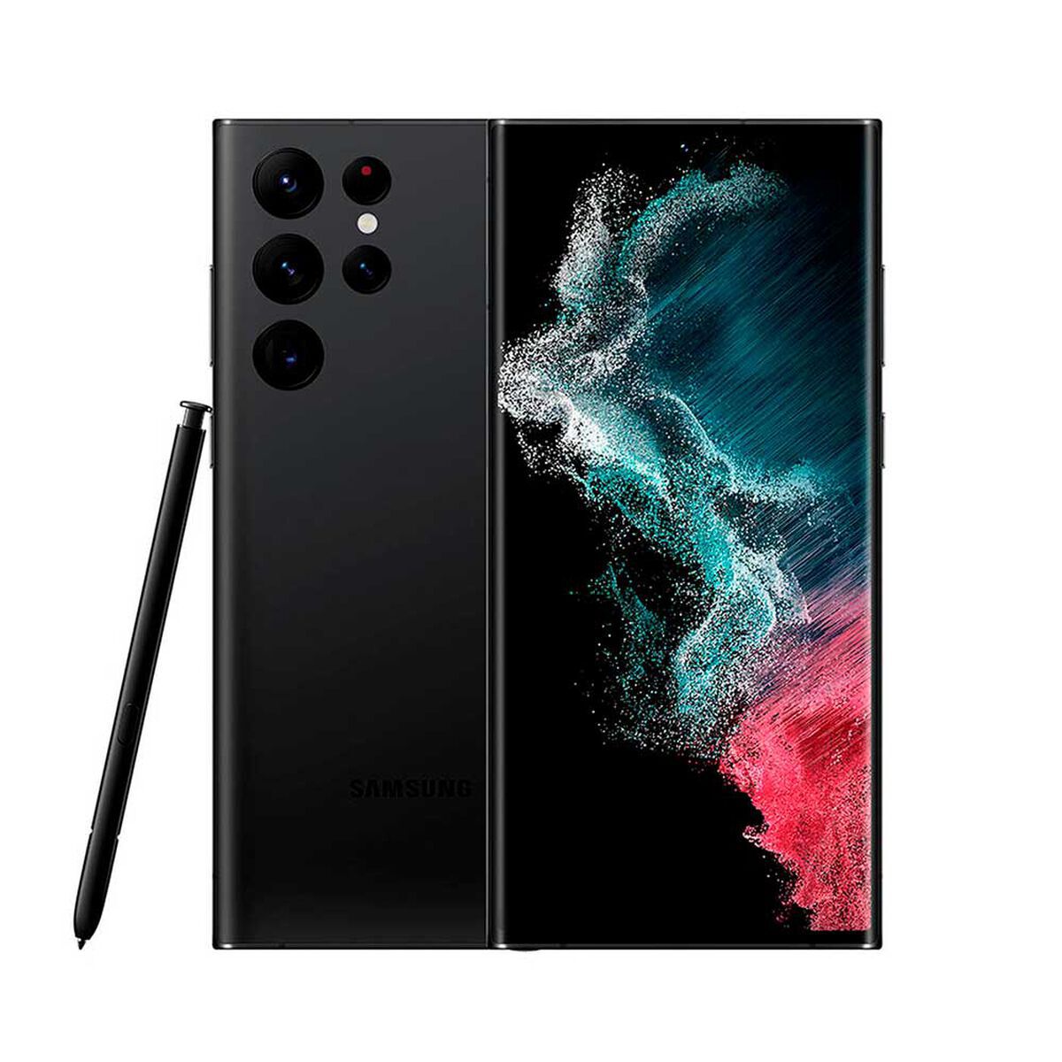 Combo Celular Samsung Galaxy S22 Ultra 128GB 6,8" Phantom Black Liberado + LED 55" UN55AU7090 Smart TV 4K Ultra HD 2022 + Smartwatch Galaxy Watch4 44mm Green