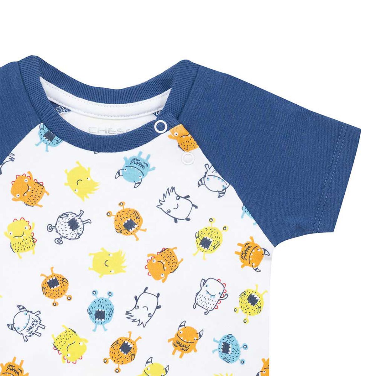 Pack 2 Body Manga Corta Bebo Chess Baby