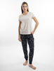 Polera de Pijama Manga Corta Jersey Mujer Portman Club