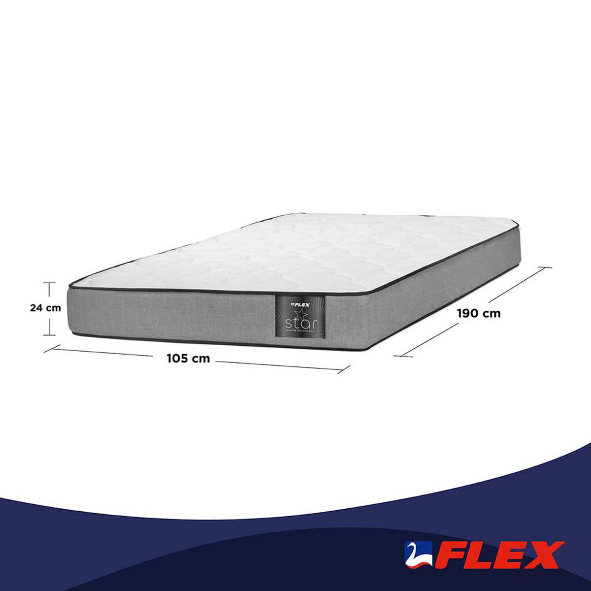 Colchón Flex 1,5 Plazas Star