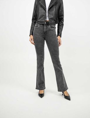 Imagen 1 del producto Jeans Flare Mujer Most Wanted Gris