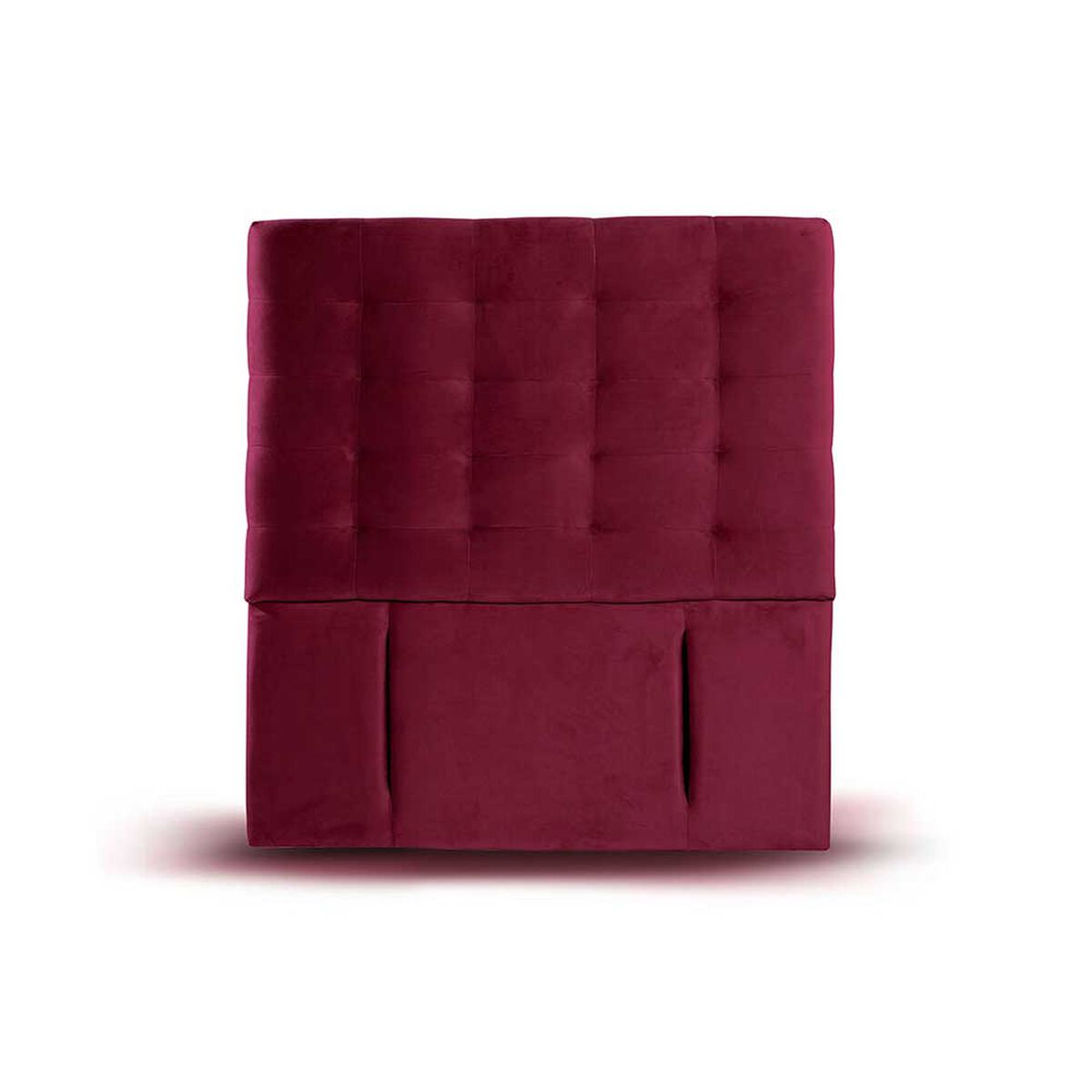 Respaldo Latam Home 1 Plaza Napoles Tela Velvet Burdeo