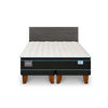 Cama Europea CIC Green Infinity 2 Plazas + 1 Respaldo Villarrica Gris